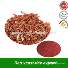 Red Hefe Reis Extrakt Pulver reich an Anthocyanin Lovastatin Monacolin k